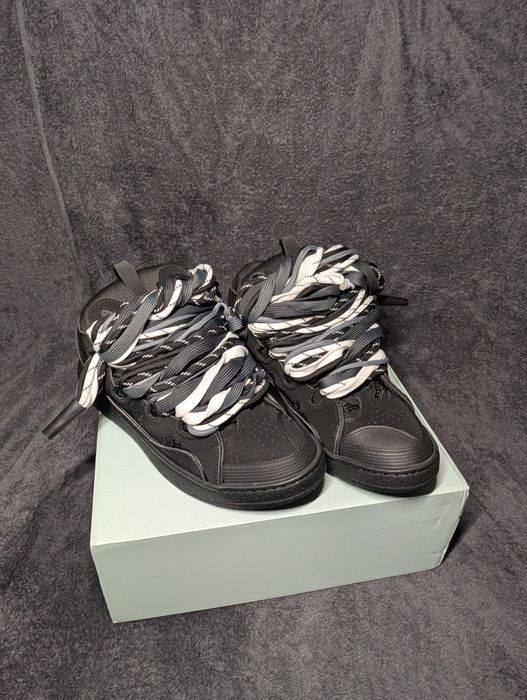 Немає в наявності, лише під замовлення Lanvin curb sneakers black grey