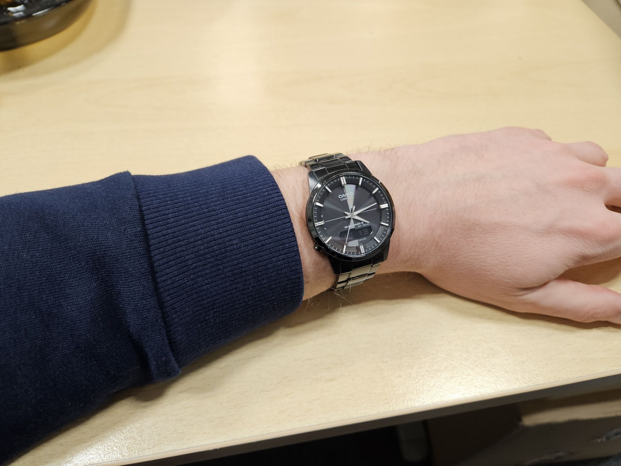 Zegarek męski Casio LCW-M170 Ładowanie Solar Szkło Szafir czarny