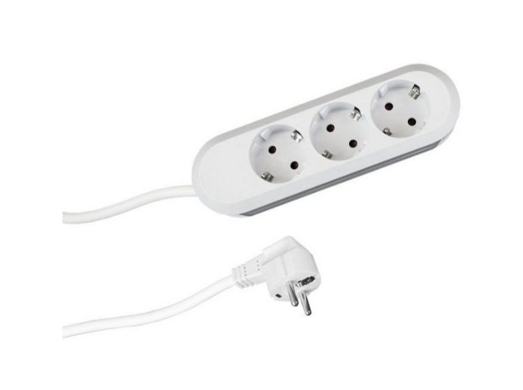 Przedłużacz z 3x gniazdami DE typu F