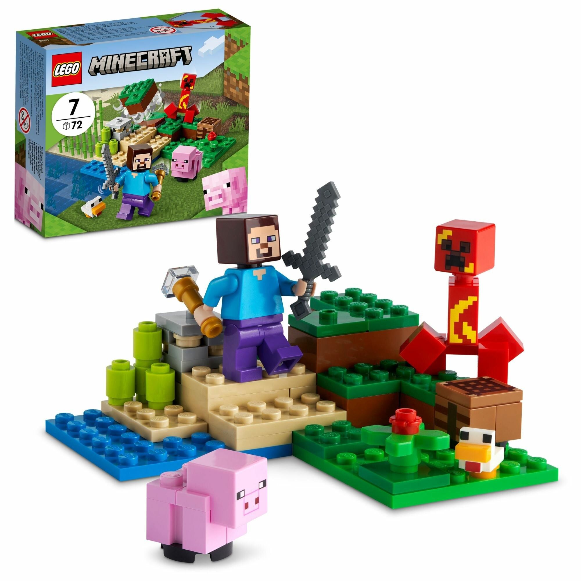 Nowy zestaw Lego Minecraft Zasadzka Creeper 21177