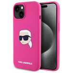 Etui Karl Lagerfeld Silicone Karl Head Print MagSafe na iPhone 15/6.1"