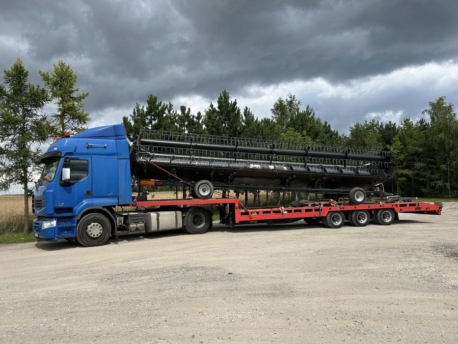 Transport kombajnów .Transport maszyn budowlanych i rolniczych