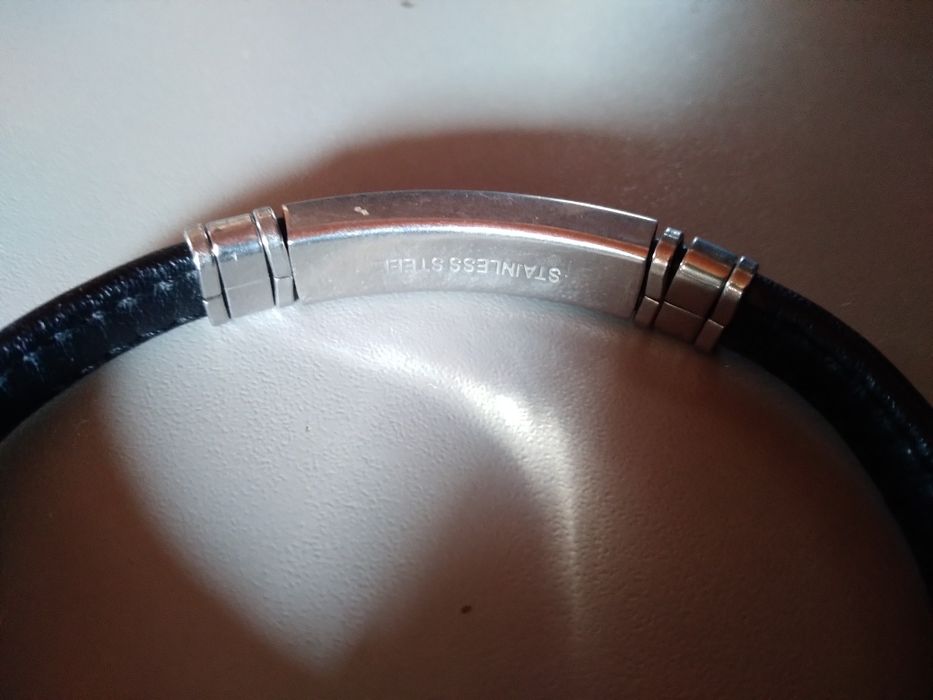 Bransoletka skórzana męska.