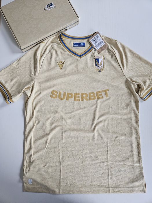 Koszulka Lech Poznań XL macron ISHAK 9 złota 4 komplet prezent święta