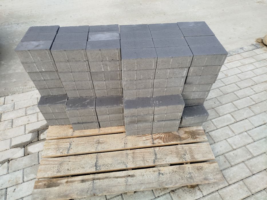 Kostka brukowa antracyt grafit 20x10 grubość 8 cm bez fazy