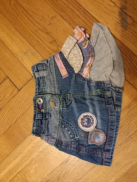 Spódniczka jeansowa z falbanami Next 74