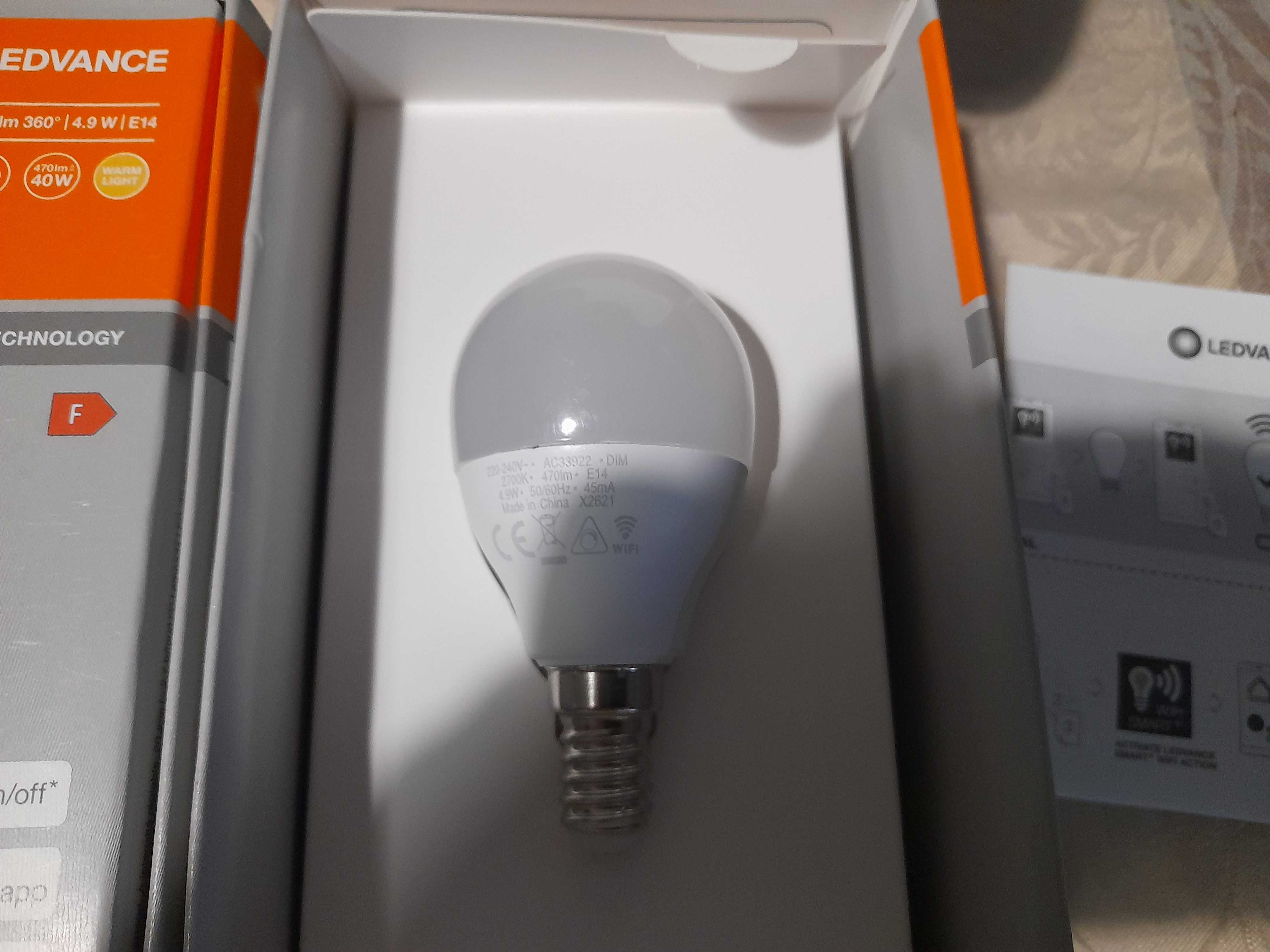 Żarówka SMART+ WiFi Mini 40 4,9 W/2700 K E14 3szt