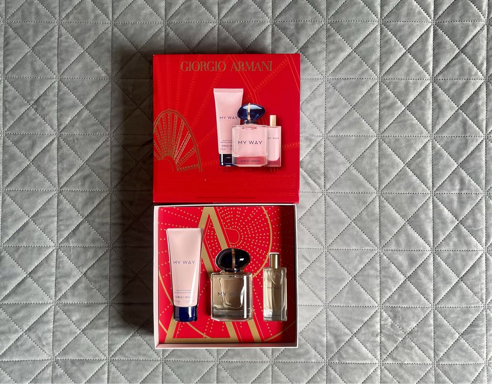 Perfumy Giorgio Armani Zestaw MY WAY EDP 90ml+15ml EDP+ Balsam 75ml