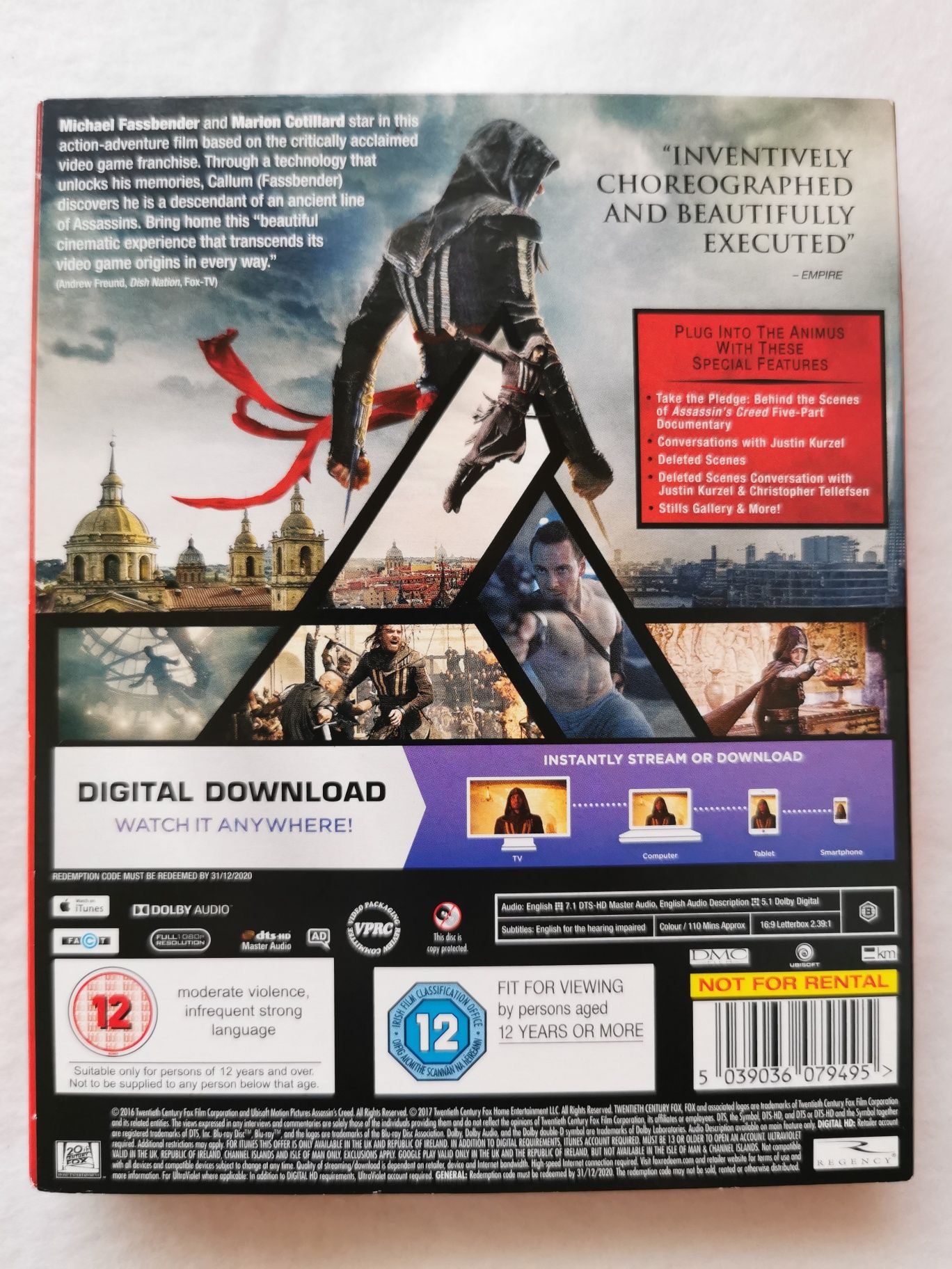 Assassin's Creed (Assassins Creed) Blu-ray (En) (2016) Bluray