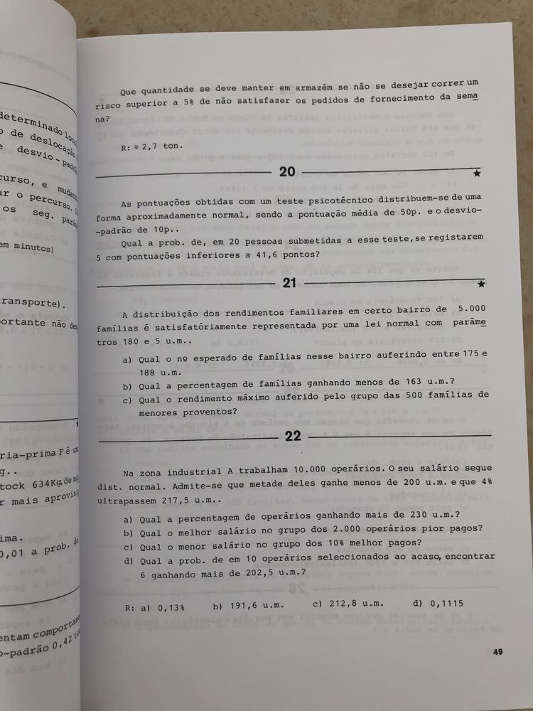 Livro Exercícios Estatistica volume II