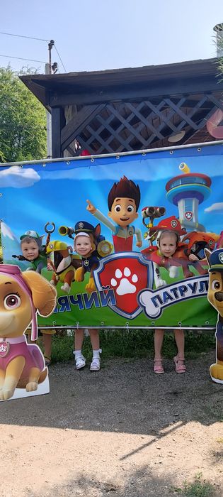 Сдам в аренду баннер, фото зона с тематикой Щенячий патруль + фигуры