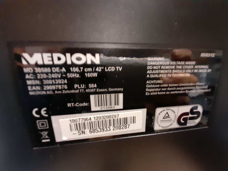 2 Telewizory Medion i Toshiba