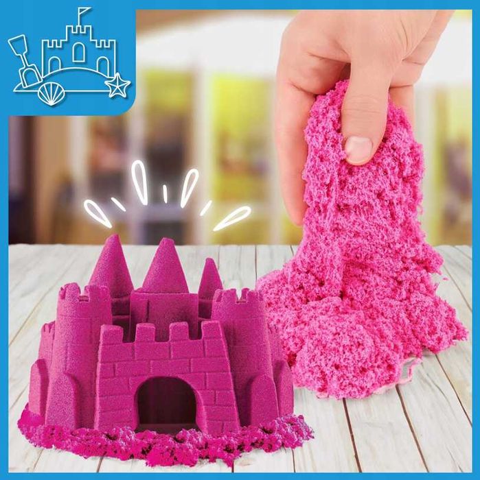 PIASEK KINETYCZNY MAGICZNY kinetic sand piaskolina 1kg zielony miękki