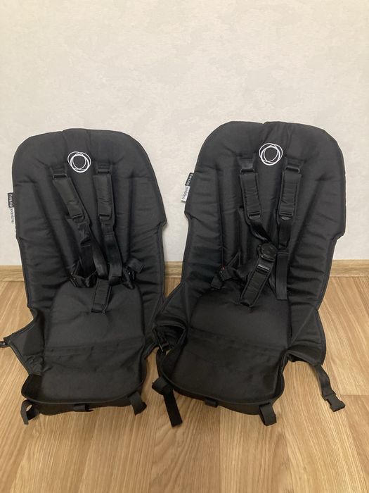 Bugaboo Donkey Black White Коляска для двійні.