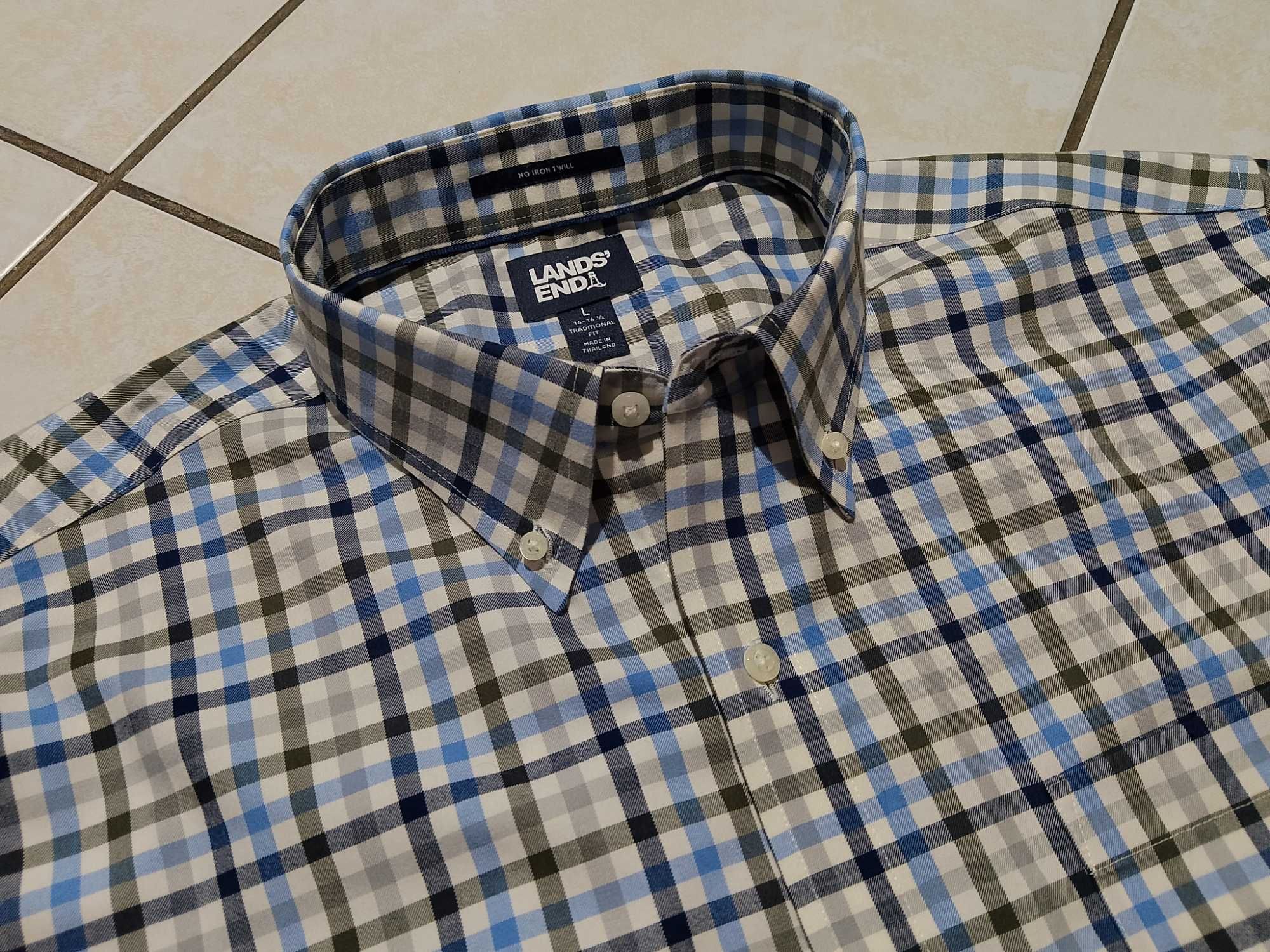 LANDS END USA - NOWA! Markowa Koszula Męska rozmiar XL