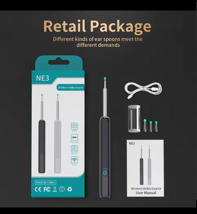 Bezprzewodowy otoskop NE3