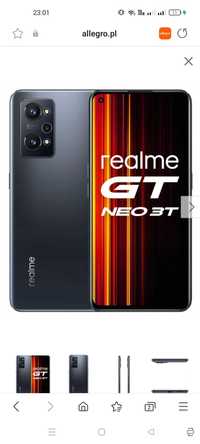 Smartfon realme GT Neo 3T 8 GB / 128 GB 5G czarny