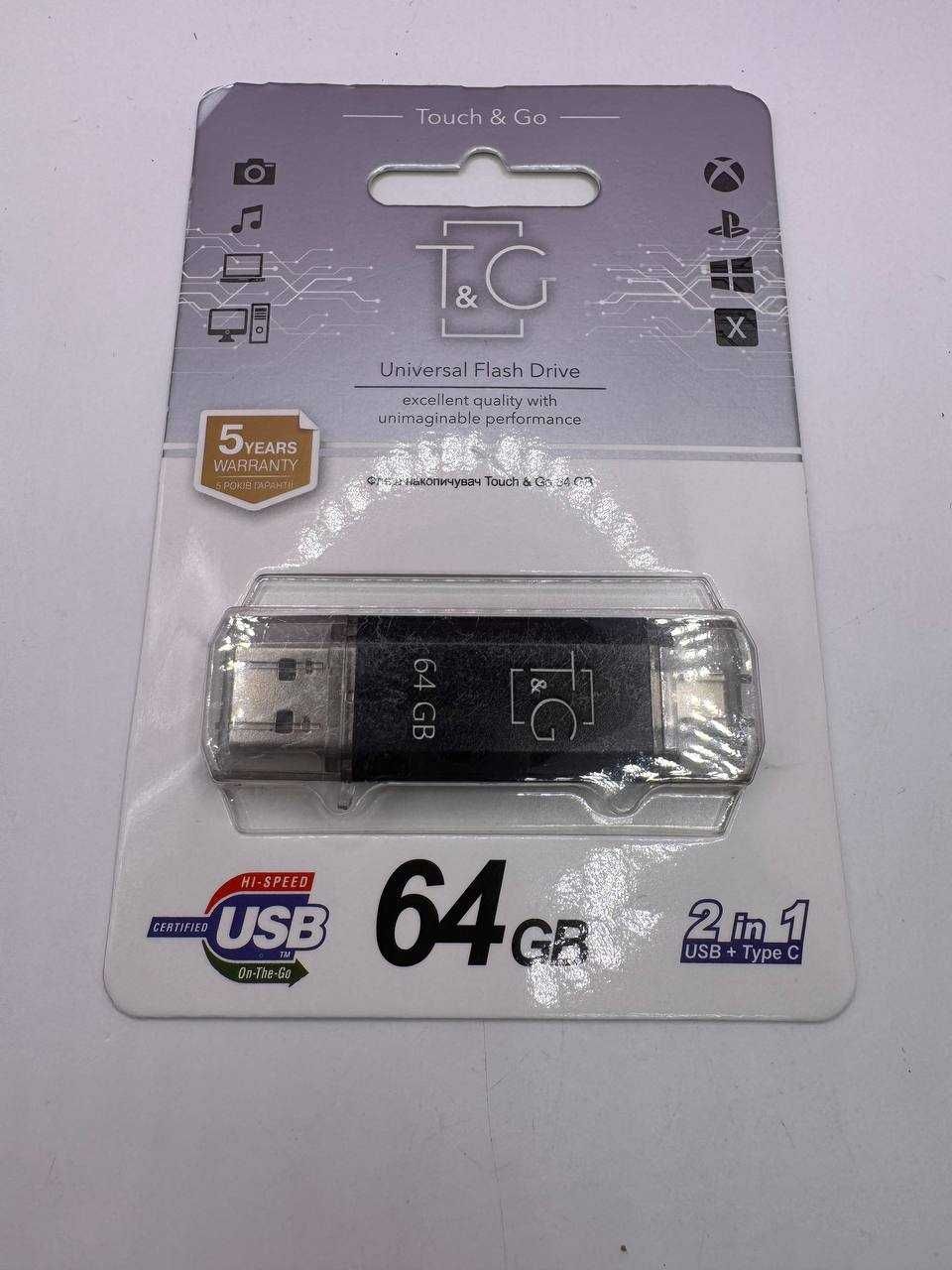 USB-флеш Touch & Go 64GB USB+Type-C