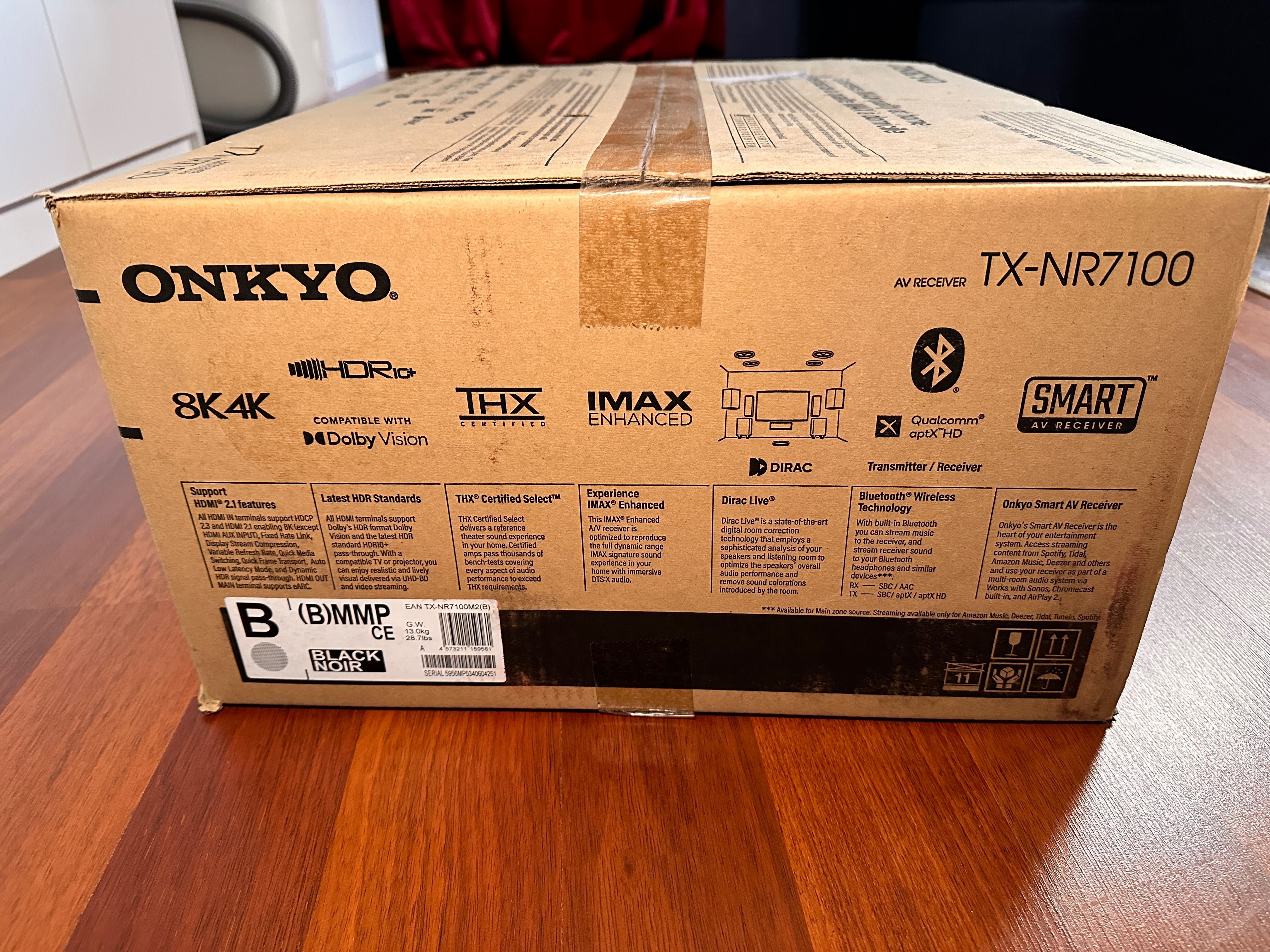 Onkyo TX-NR7100 novo, caixa selado