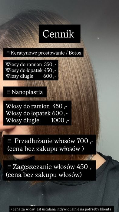 Keratynowe Prostowanie / Przedłużanie Włosow