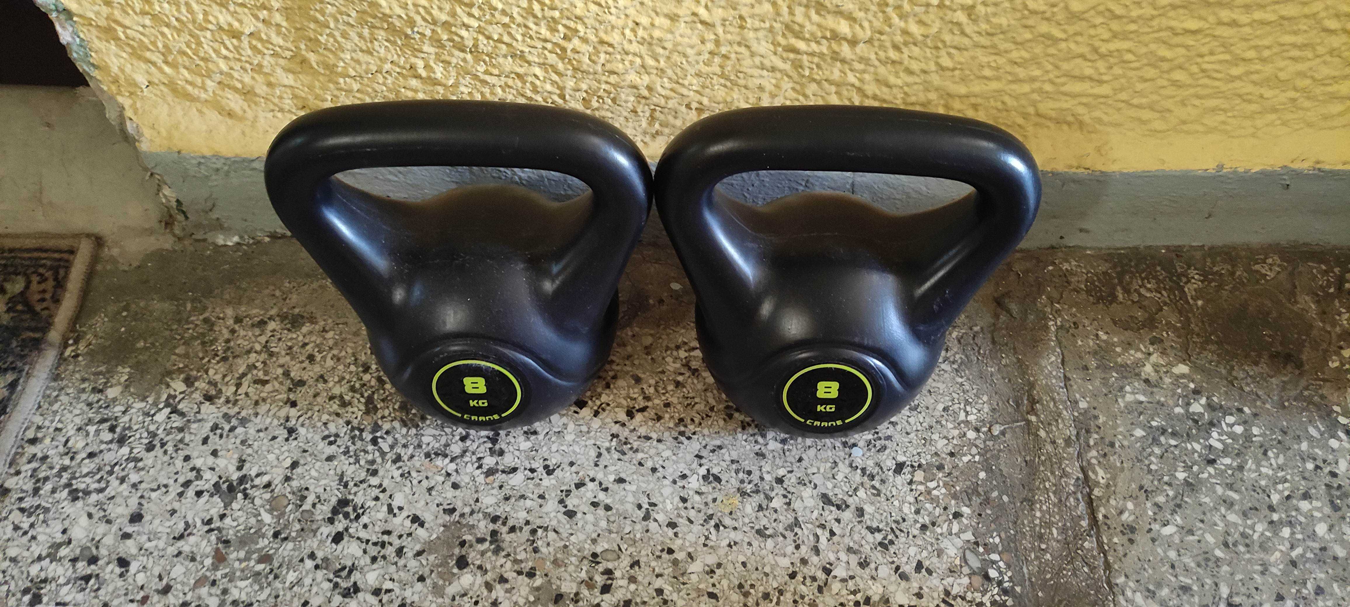 Dwa kettlebell po 8kg winylowe