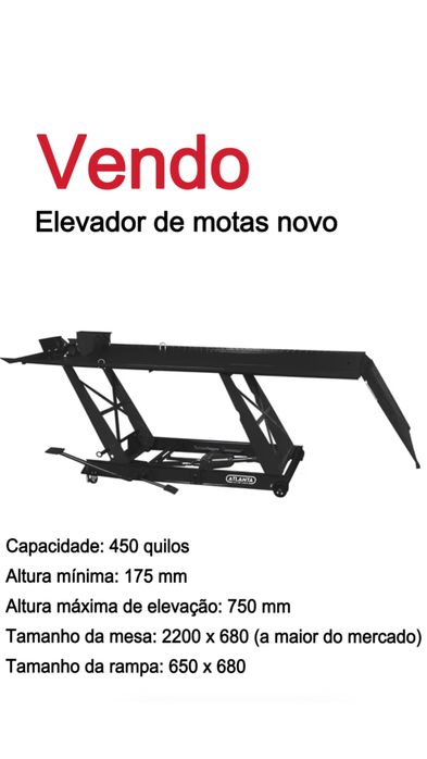 Elevador motas novo