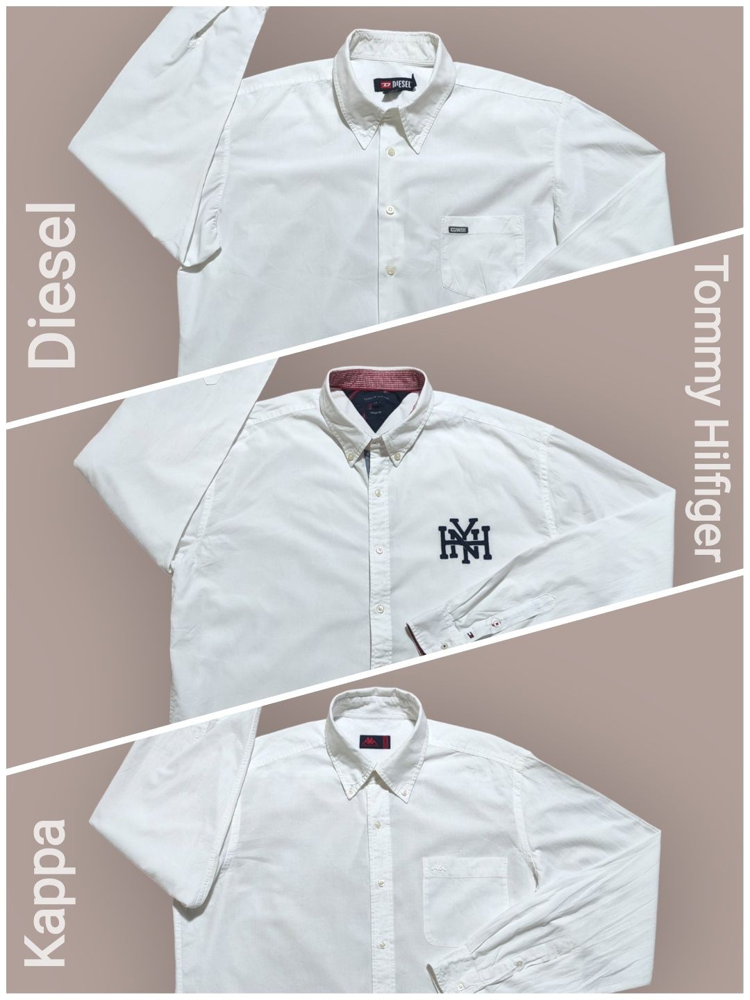 Рубашка Diesel Tommy Hilfiger Kappa originals оригинал size L, XL, XXL