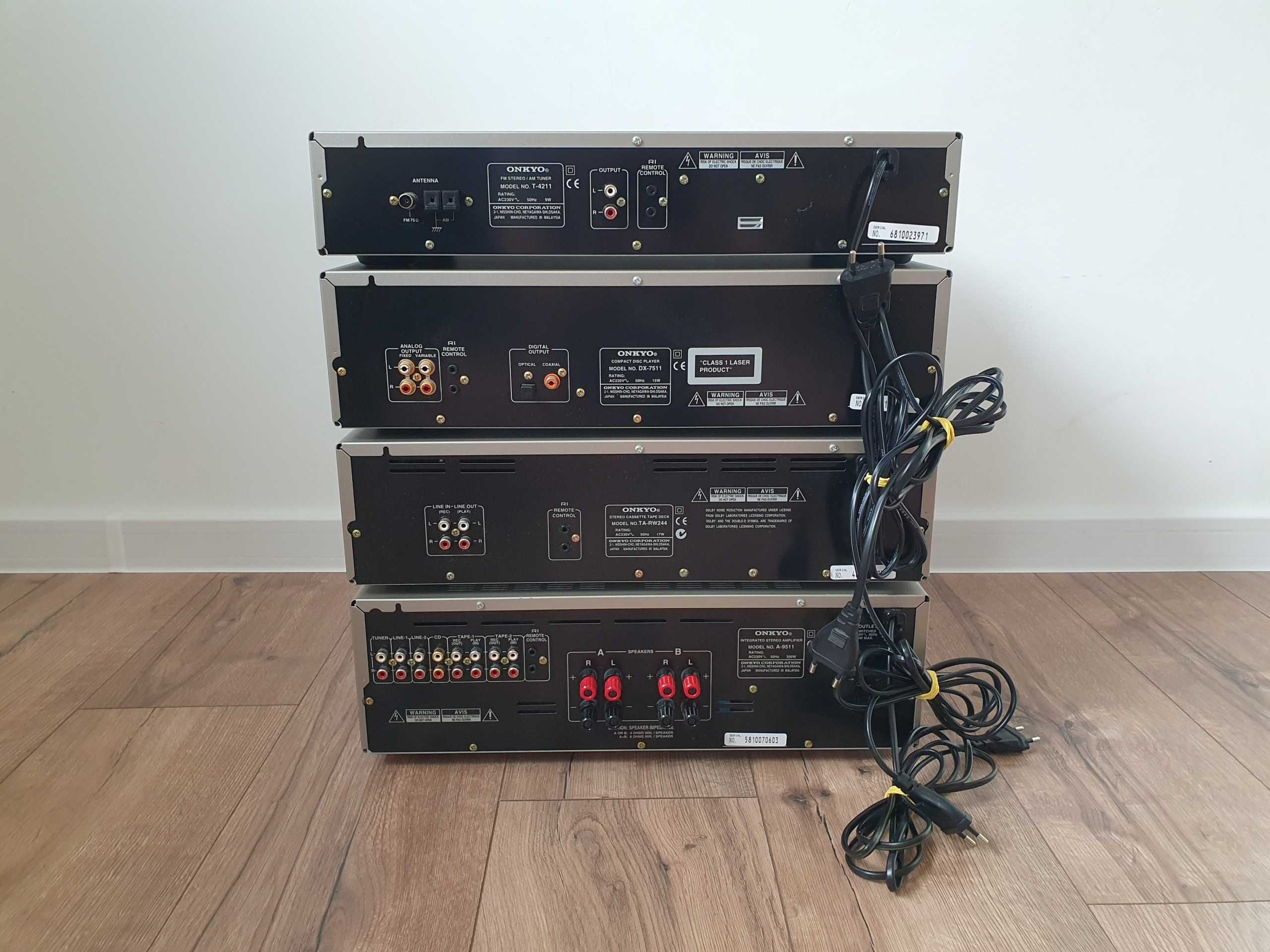 Zestaw Wieża ONKYO A-9511 ONKYO TA-RW244 ONKYO DX-7511 ONKYO T-4211
