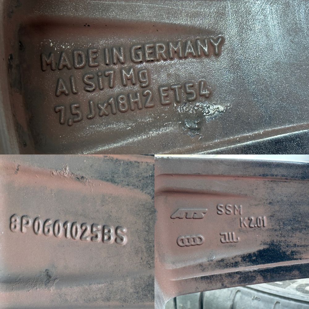 AUDI A3 S3 8P ROTOR 5X112 18” Koła felgi aluminiowe opony 225/40R18
