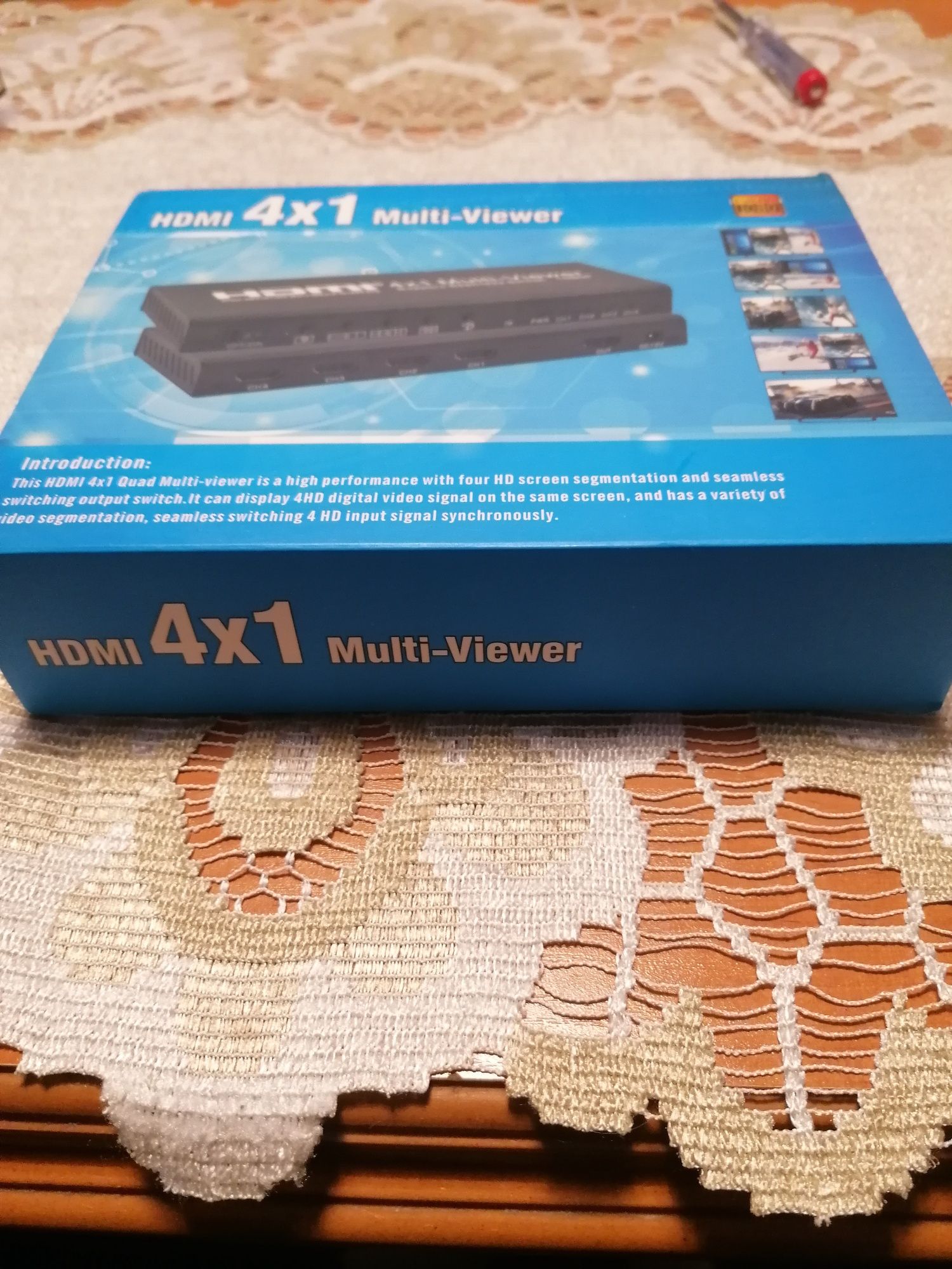 HDMI 4x1 Multi-Viewer Switch 1 Ekran z 4 Kamer