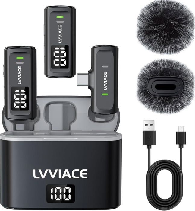 Nowy Bezprzewodowy mikrofon do smartfonu USB typu C