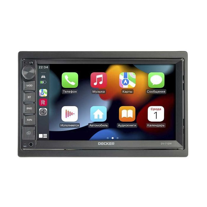 Автомагнитола Decker DV-712W 2 DIN WinCe ANDROID AUTO / CARPLAY