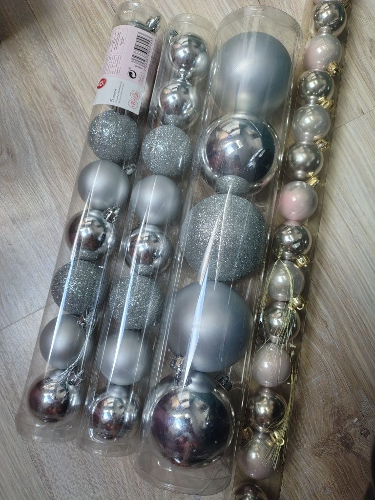 Nowe bombki choinkowe #srebrne