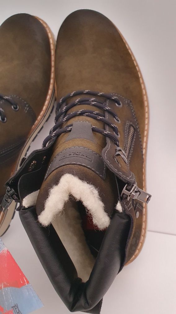 Buty nowe męskie zimowe Rieker ocieplane w rozmiarze 44