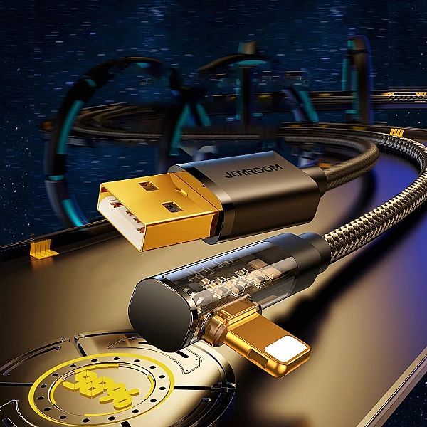 Joyroom kabel Lightning kątowy - Usb do szybkiego ładowania i transfer