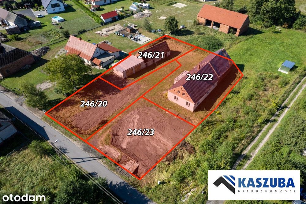 2050 m2 działki dom stodoła i budynki gospodarcze