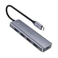 Rozdzielacz Hub USB Typ C Ugreen - 4 Porty USB 3.2 Gen 1, Szary