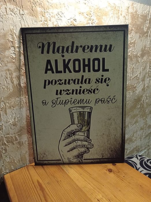 2 plakaty blaszane do baru