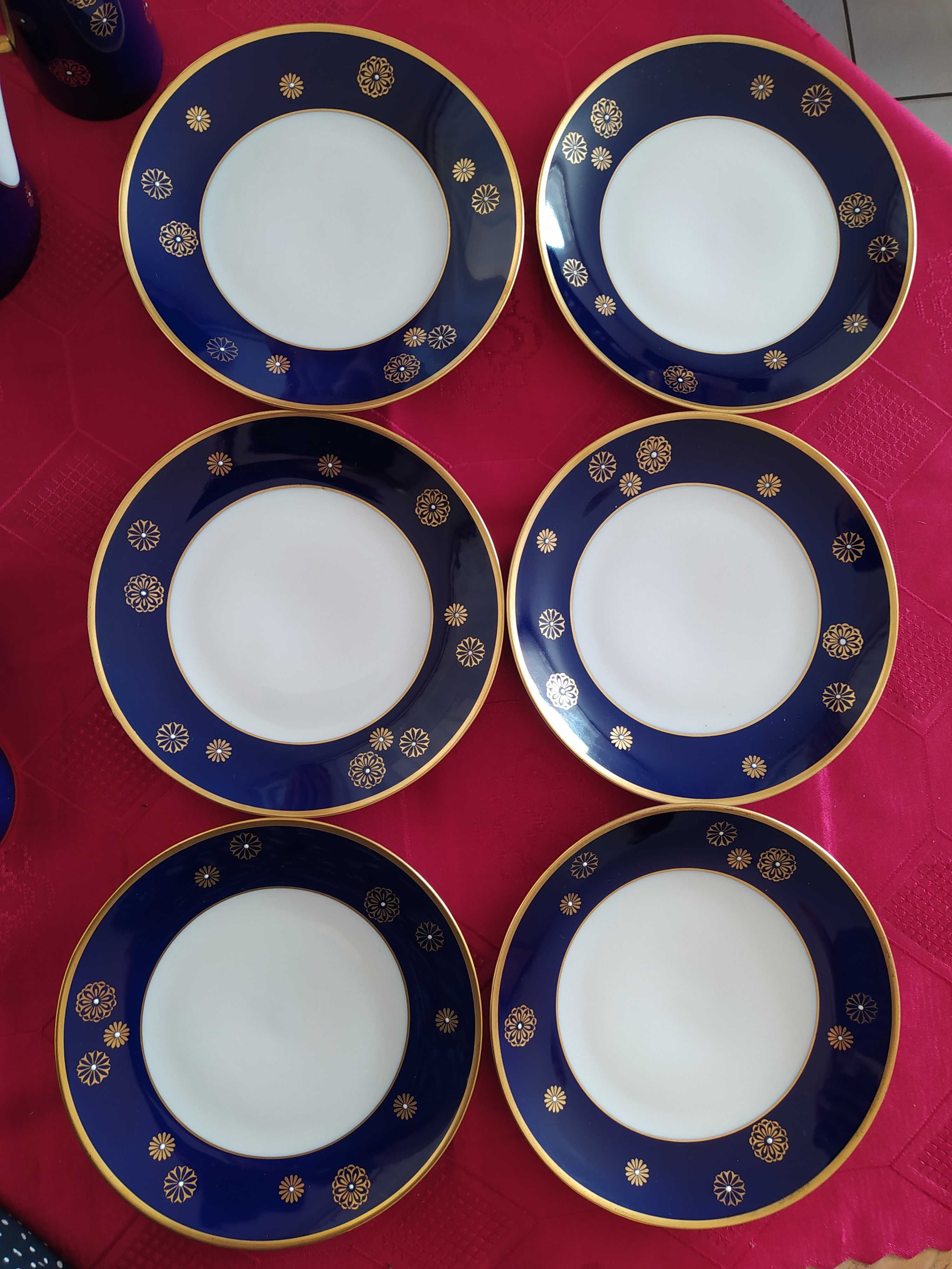 Serwis kobaltowy chińska porcelana na 6 osób