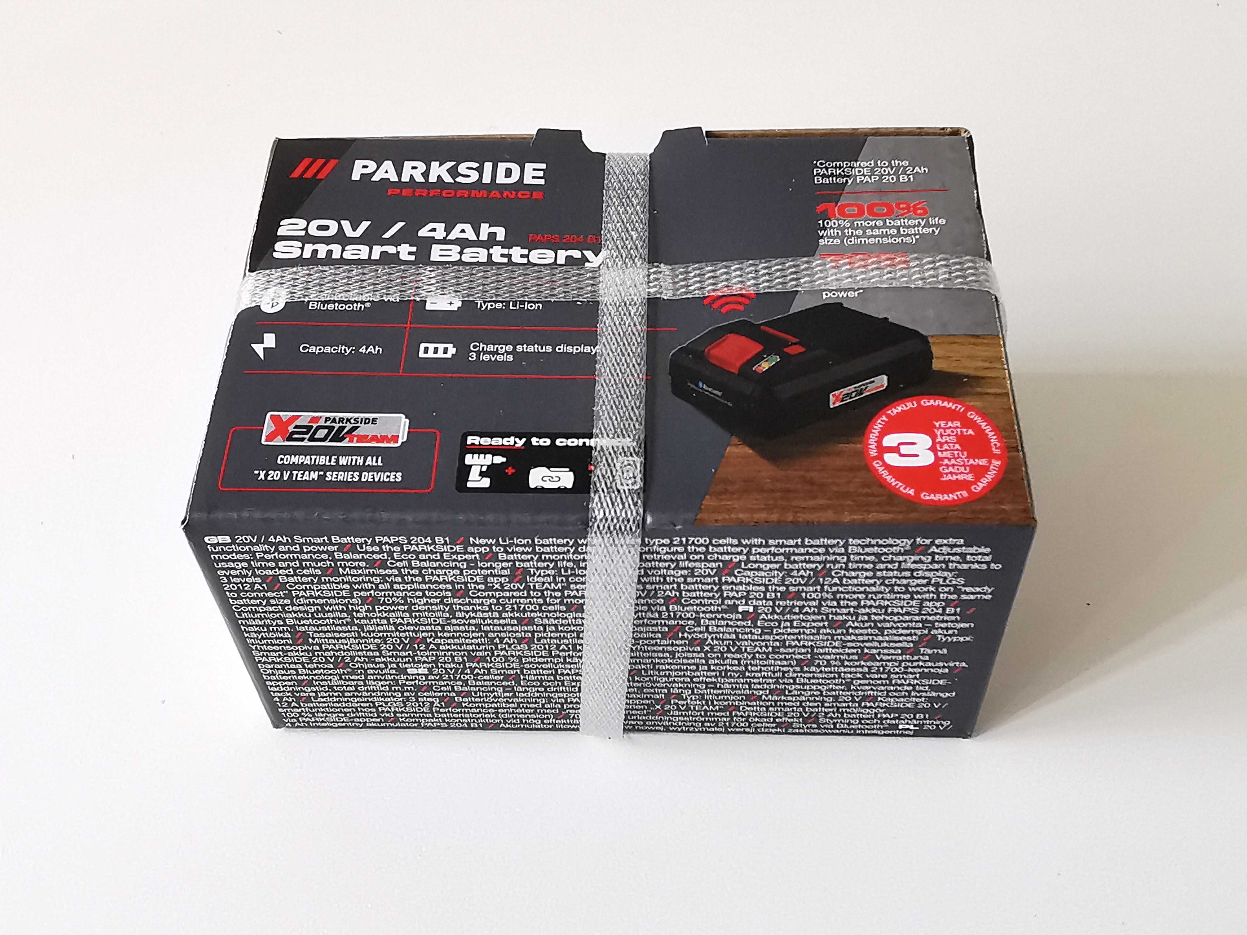Akumulator PARKSIDE Performance 4 Ah PAPS 204 B1 Bluetooth Gwarancja3L