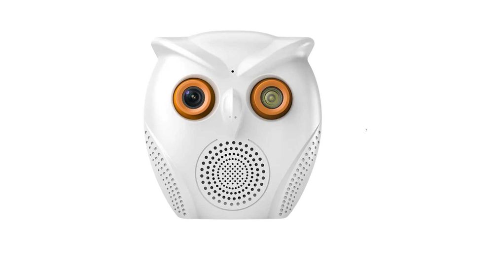 Kamera Sowa Głośnik Bluetooth Mini Szpiegowska Full Hd 1080P Wifi