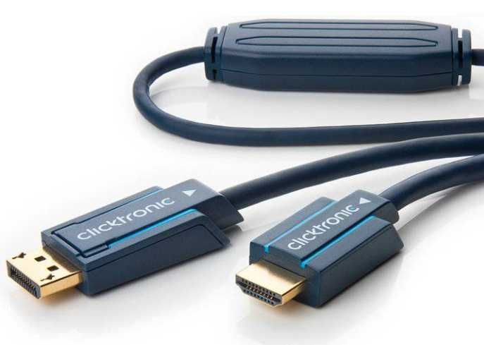 Kabel/przewód DISPLAYPORT do  HDMI Clicktronic 2,0m