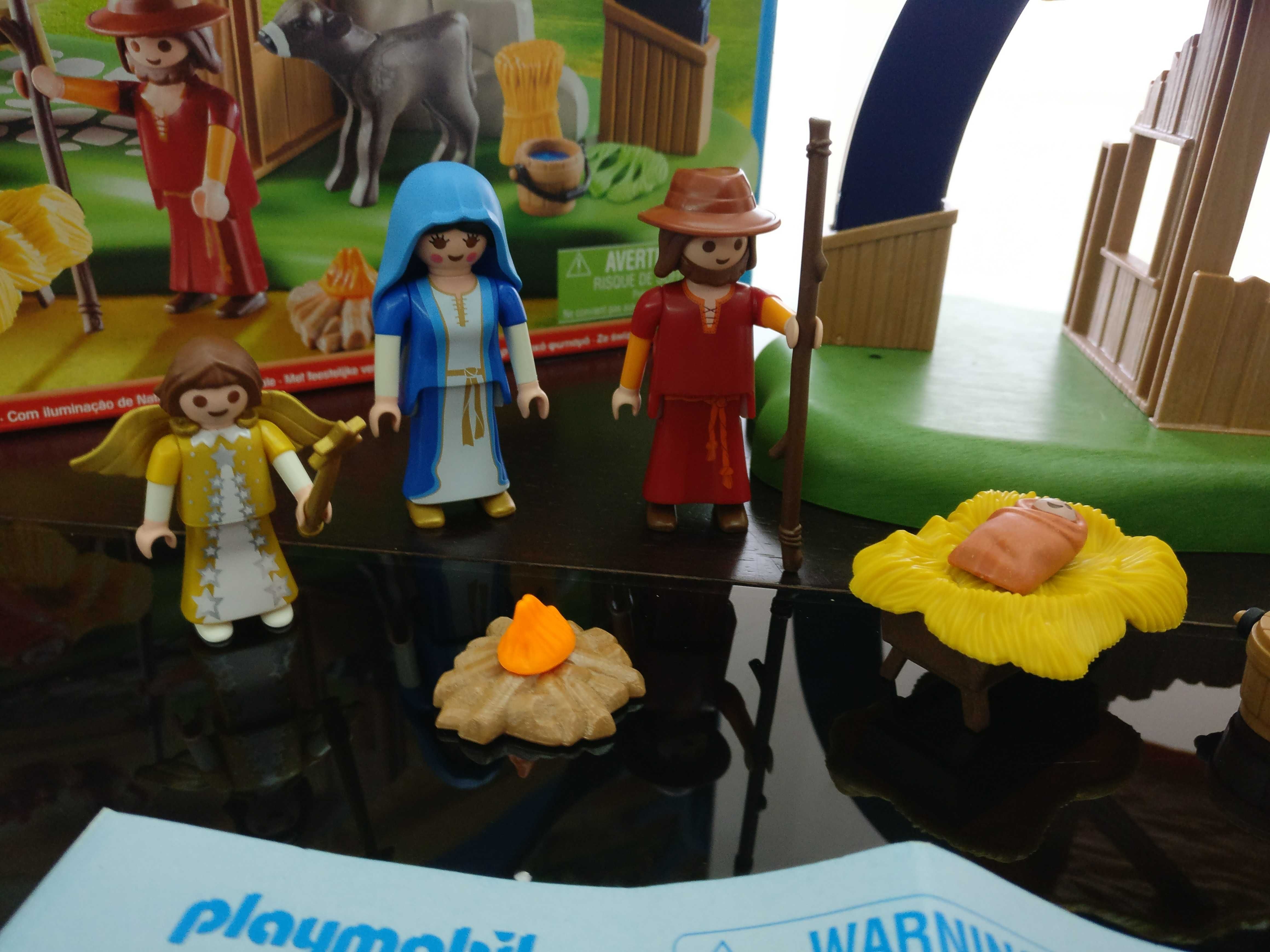 Presépio Playmobil com luz