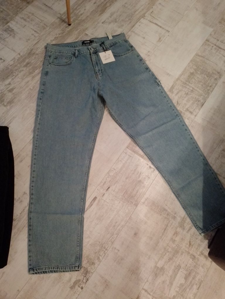 El Polako nowe z metką  hip hop spodnie jeansy baggy męskie rozmiar L