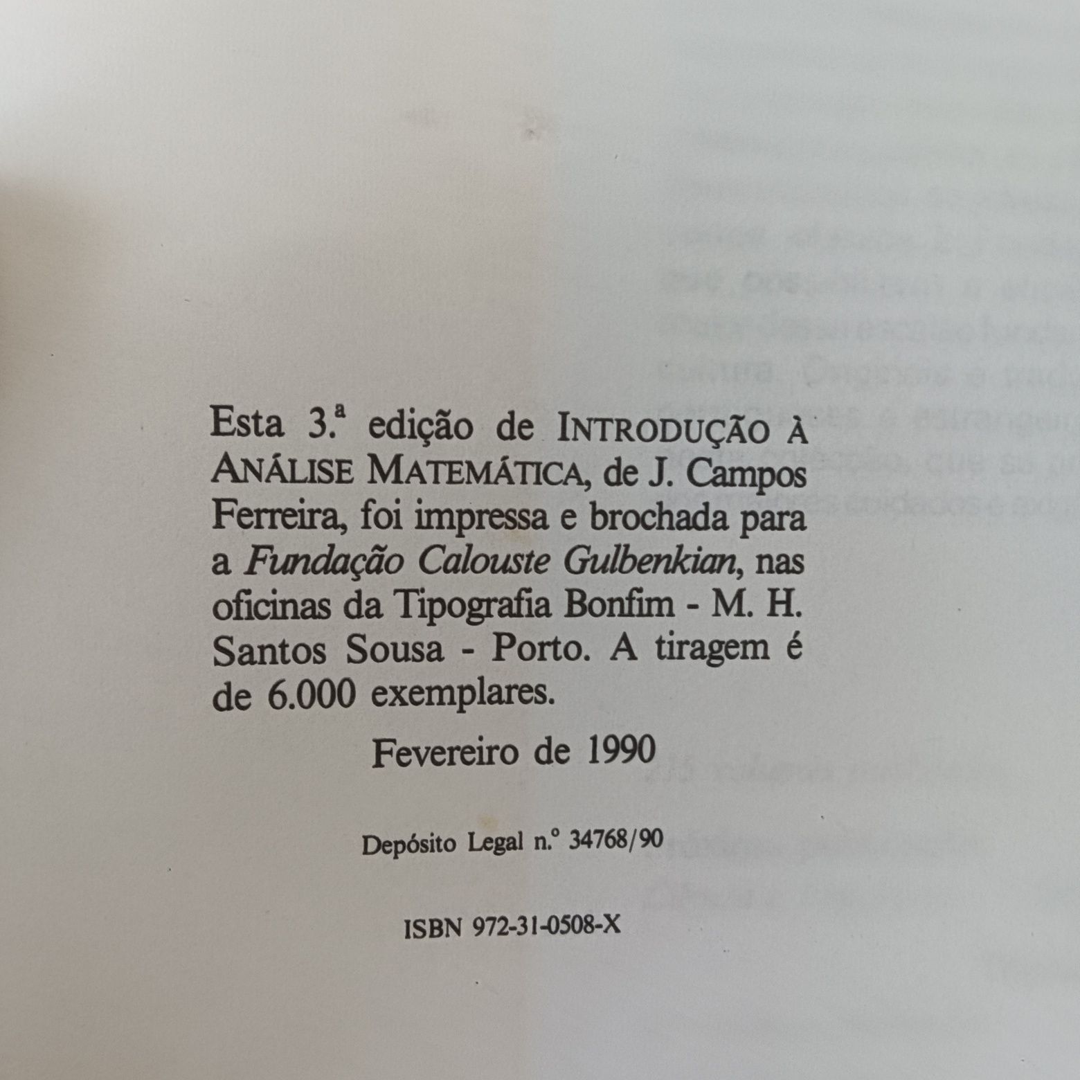 Introdução a análise matemática