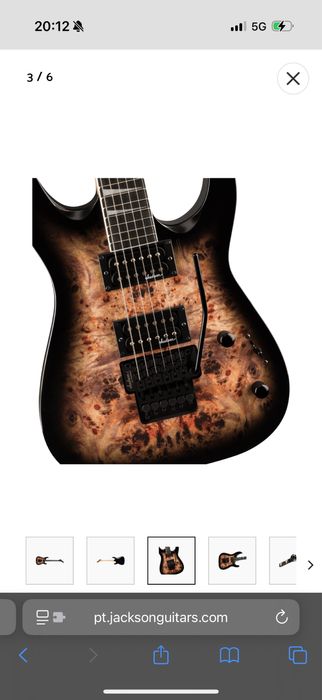 Jackson Series Dinky JS32 black burst