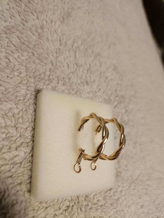 Nowe kolczyki kółka.