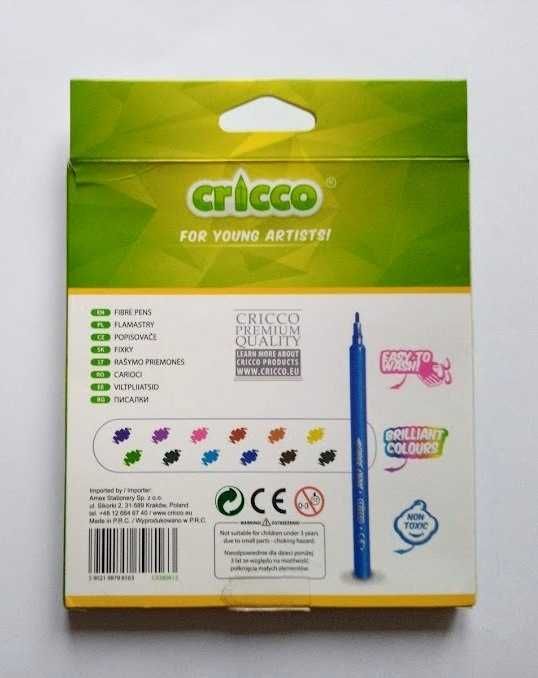 Набір шестигранних кольорових олівців Big Box і фломастерів Cricco