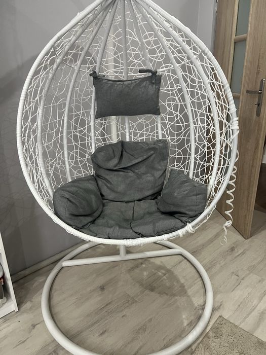 fotetel wiszący kokon biały