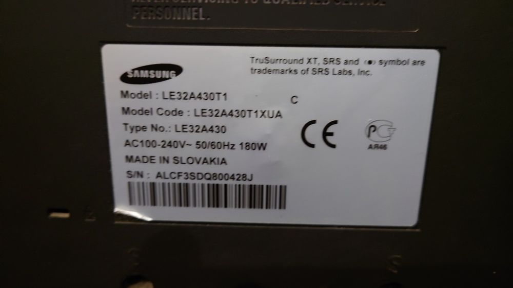 Телевізор Samsung LE32A430 _ ЕКРАН ЦІИЛИЙ - тв не вмикаєтся